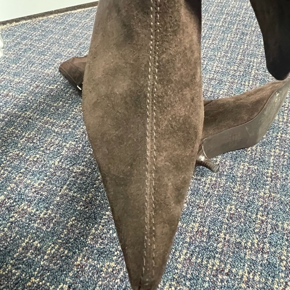 Preloved Unbranded leather upper rubber sole brown boots size 9 - Picture 12 of 16